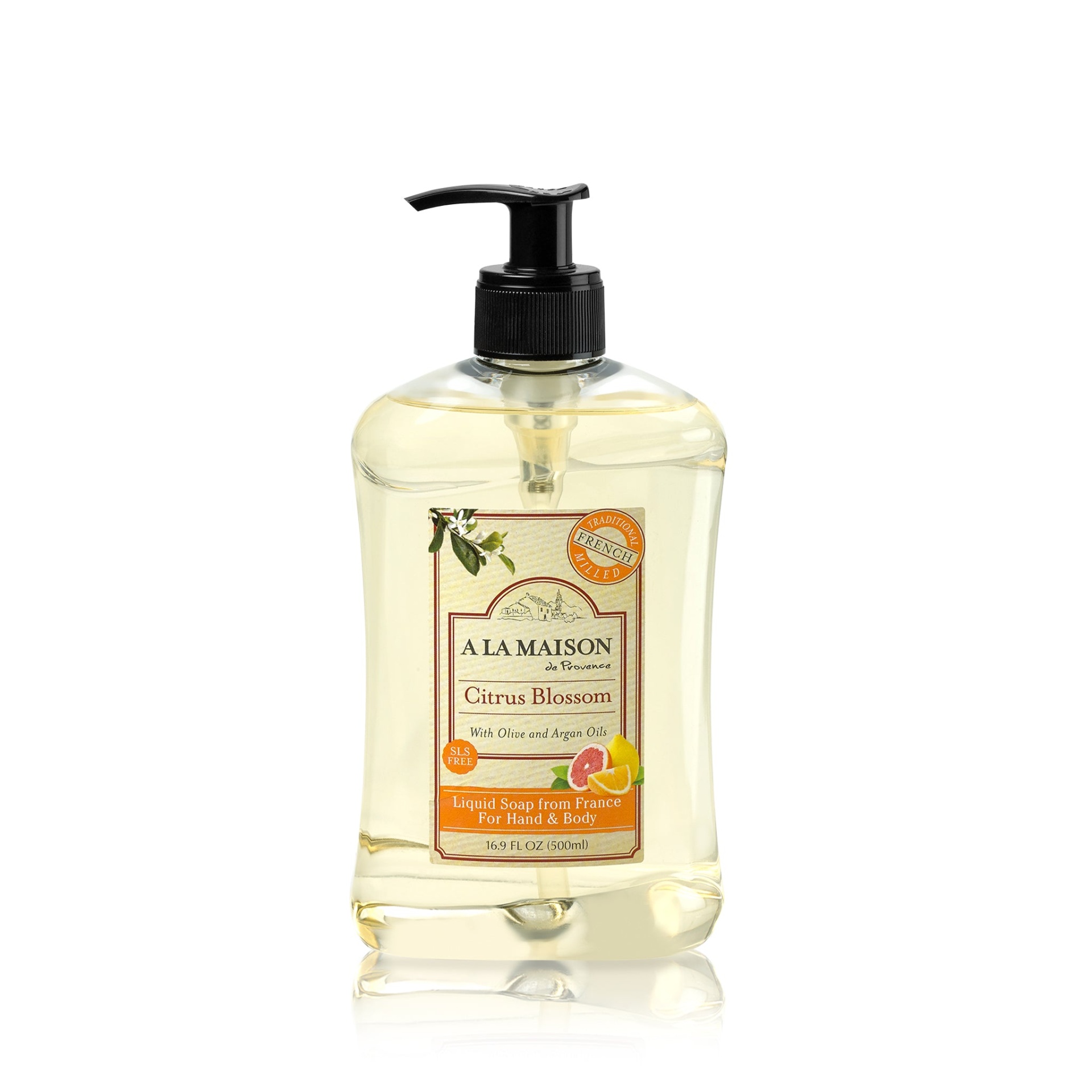 slide 1 of 1, A La Maison Citrus Blossom French Liquid Soap, 16.9 oz