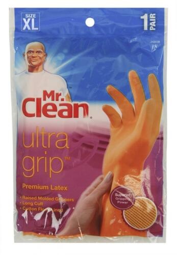 slide 1 of 1, Mr. Clean Ultra Grip Gloves, 6 ct