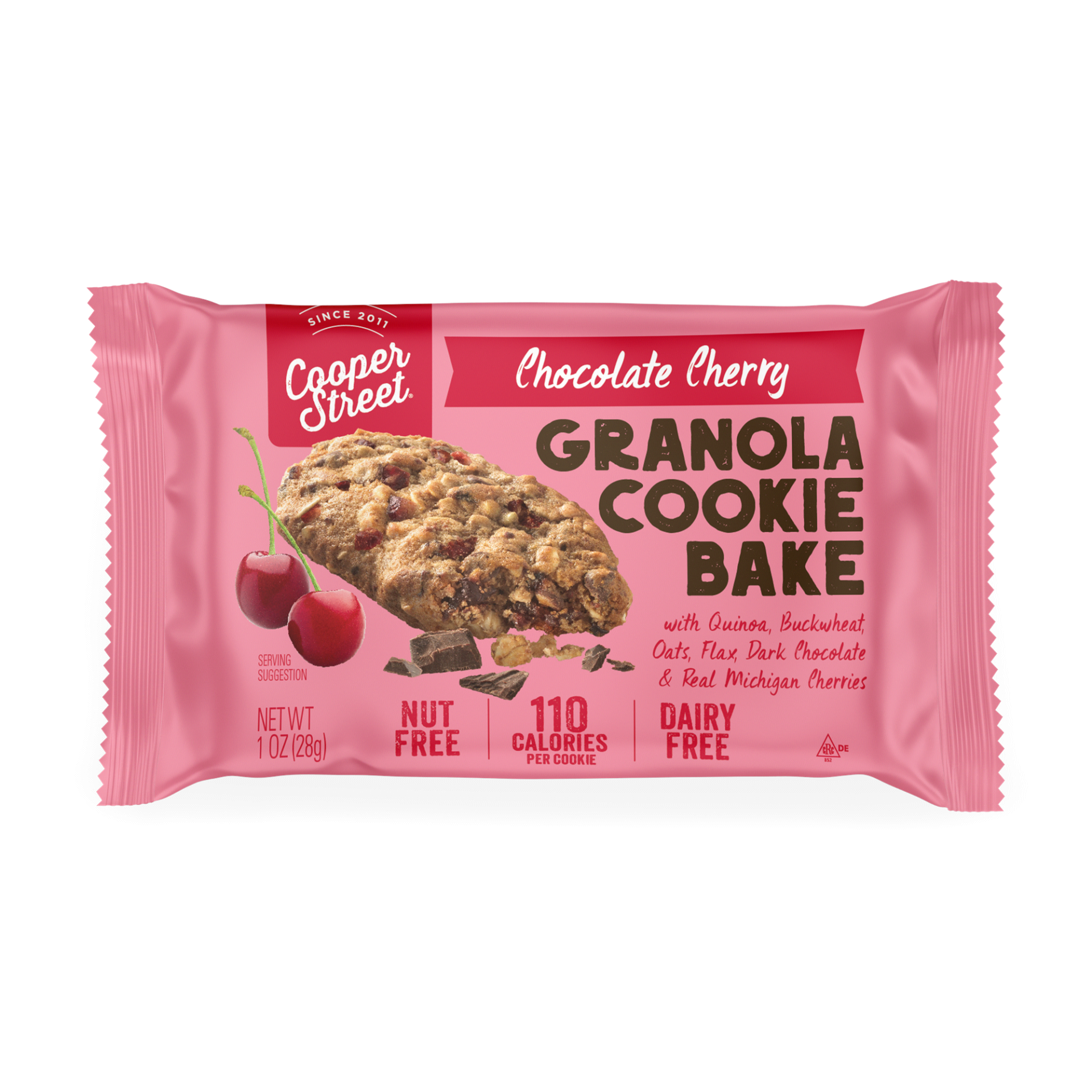 slide 1 of 1, Cooper Street Cookies Chocolate Cherry Granola Bakes 1 oz, 1 oz