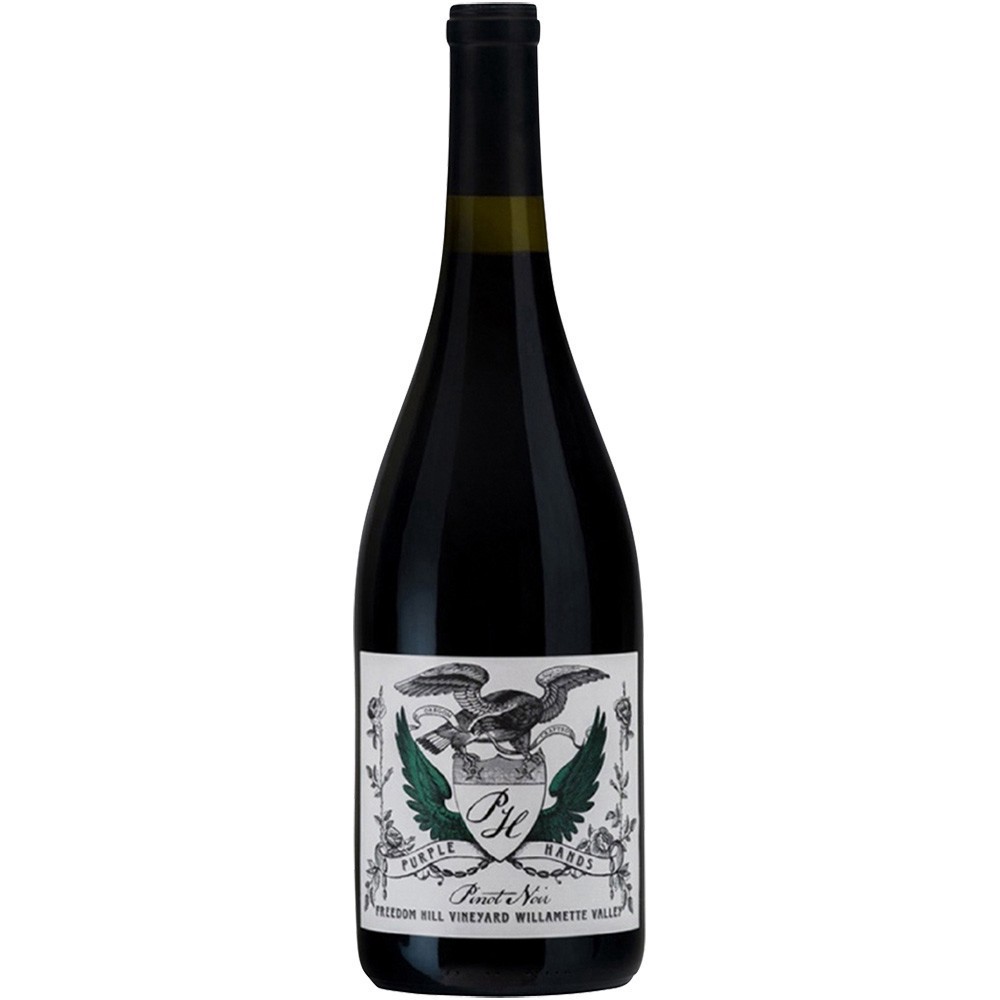 slide 1 of 1, Purple Hands Freedom Hill Pinot No, 750 ml