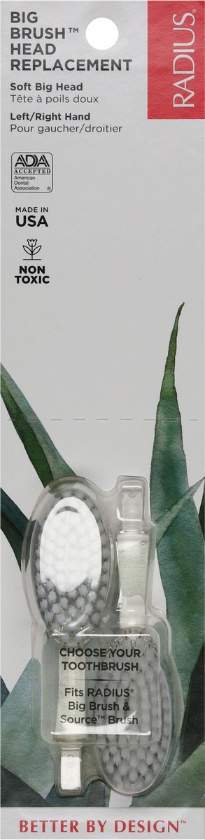 slide 7 of 13, Radius Big Brush Replacment Head, Soft, 1 ct