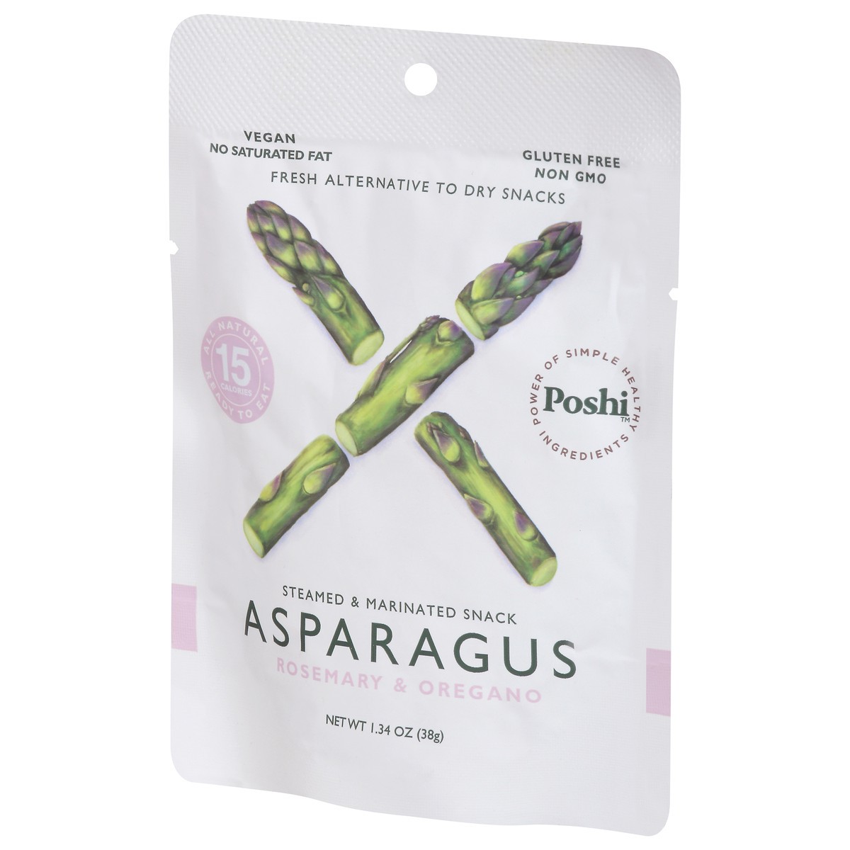 slide 12 of 15, Poshi Marinated Asparagus Snack, 1.34 oz