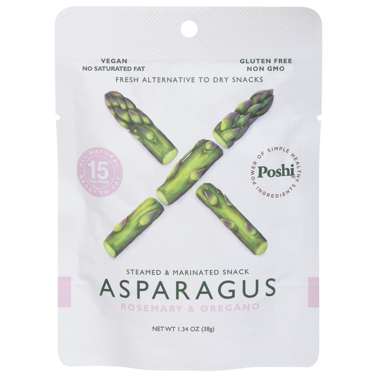 slide 14 of 15, Poshi Marinated Asparagus Snack, 1.34 oz