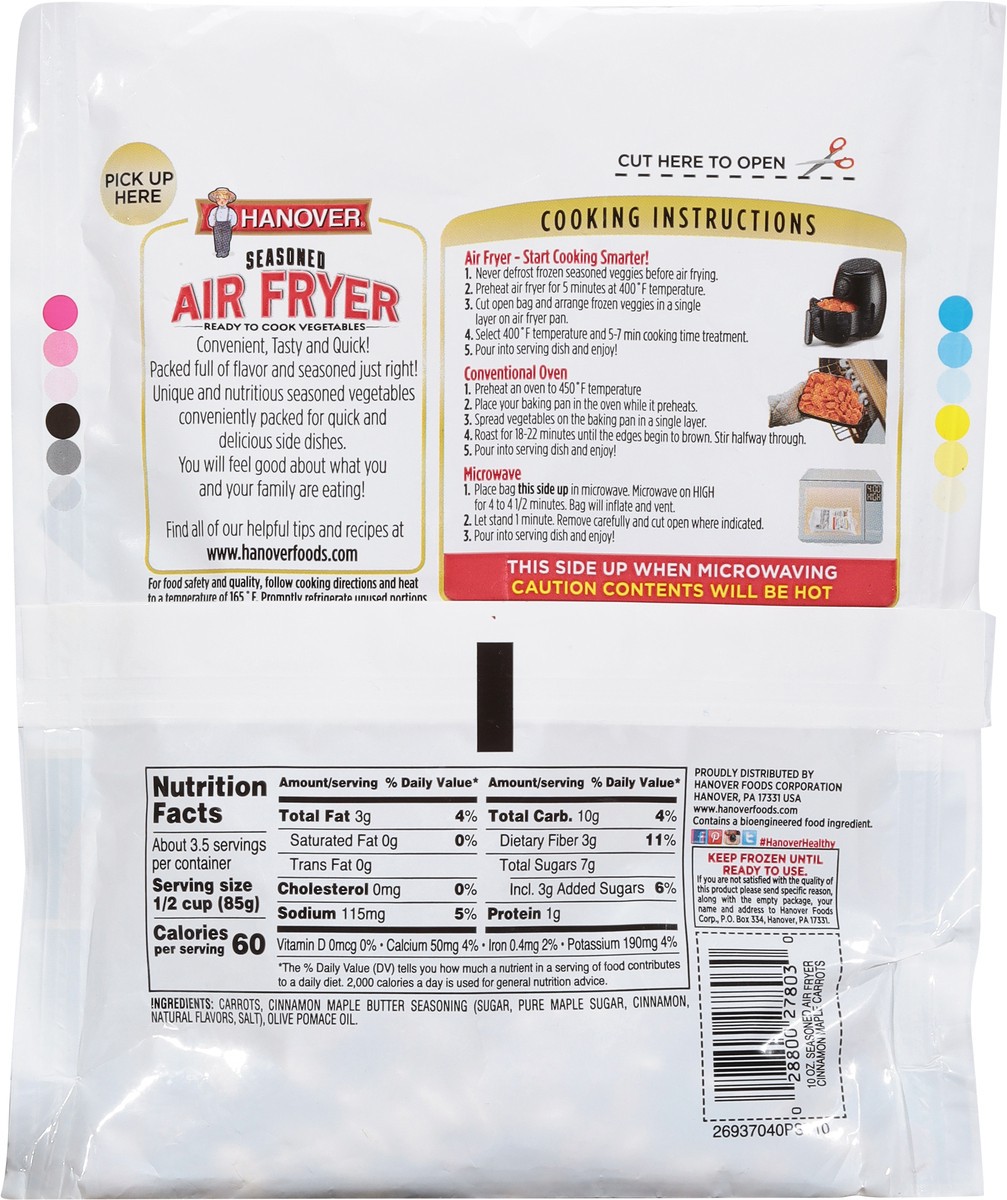 slide 5 of 9, Hanover Seasoned Air Fryer Cinnamon Maple Carrots 10 oz, 10 oz