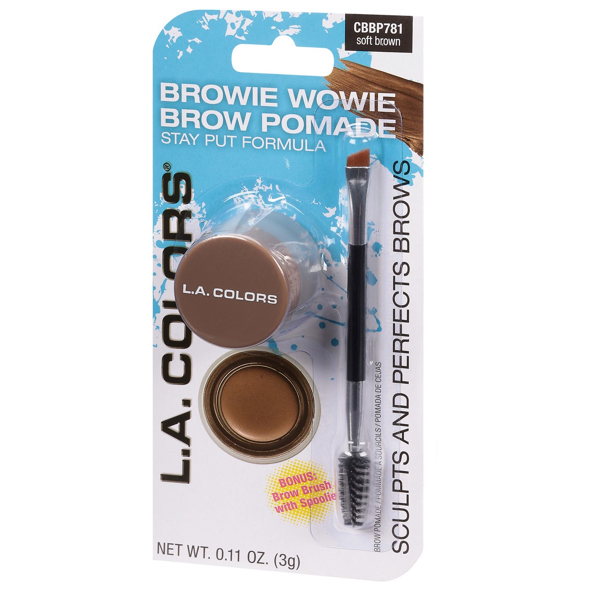 slide 4 of 10, L.A. Colors L.A.Colors Light Brown Browie Wowie Brow Pomade, 1 ct