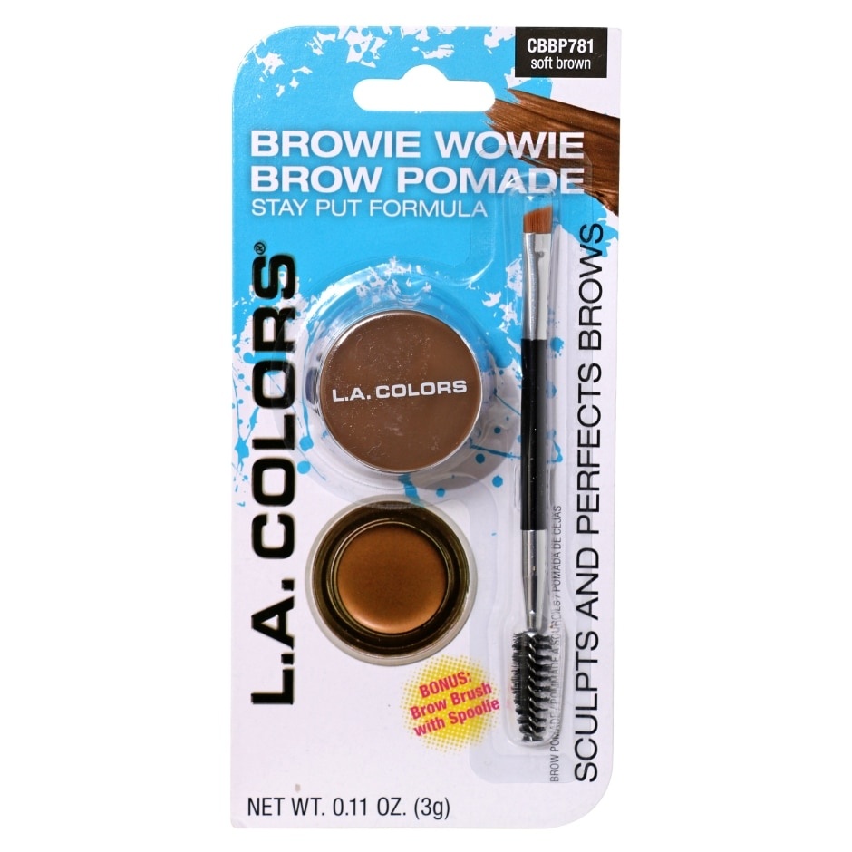 slide 1 of 1, LA Colors L.A. Colors Browie Wowie Brow Pomade In Soft Brown, 0.1 oz