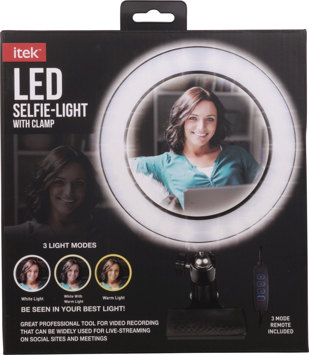 slide 6 of 9, itek Led Selfie Light With Clamp, 1 ct