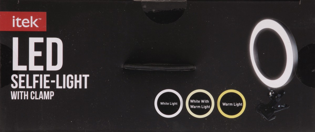 slide 9 of 9, itek Led Selfie Light With Clamp, 1 ct