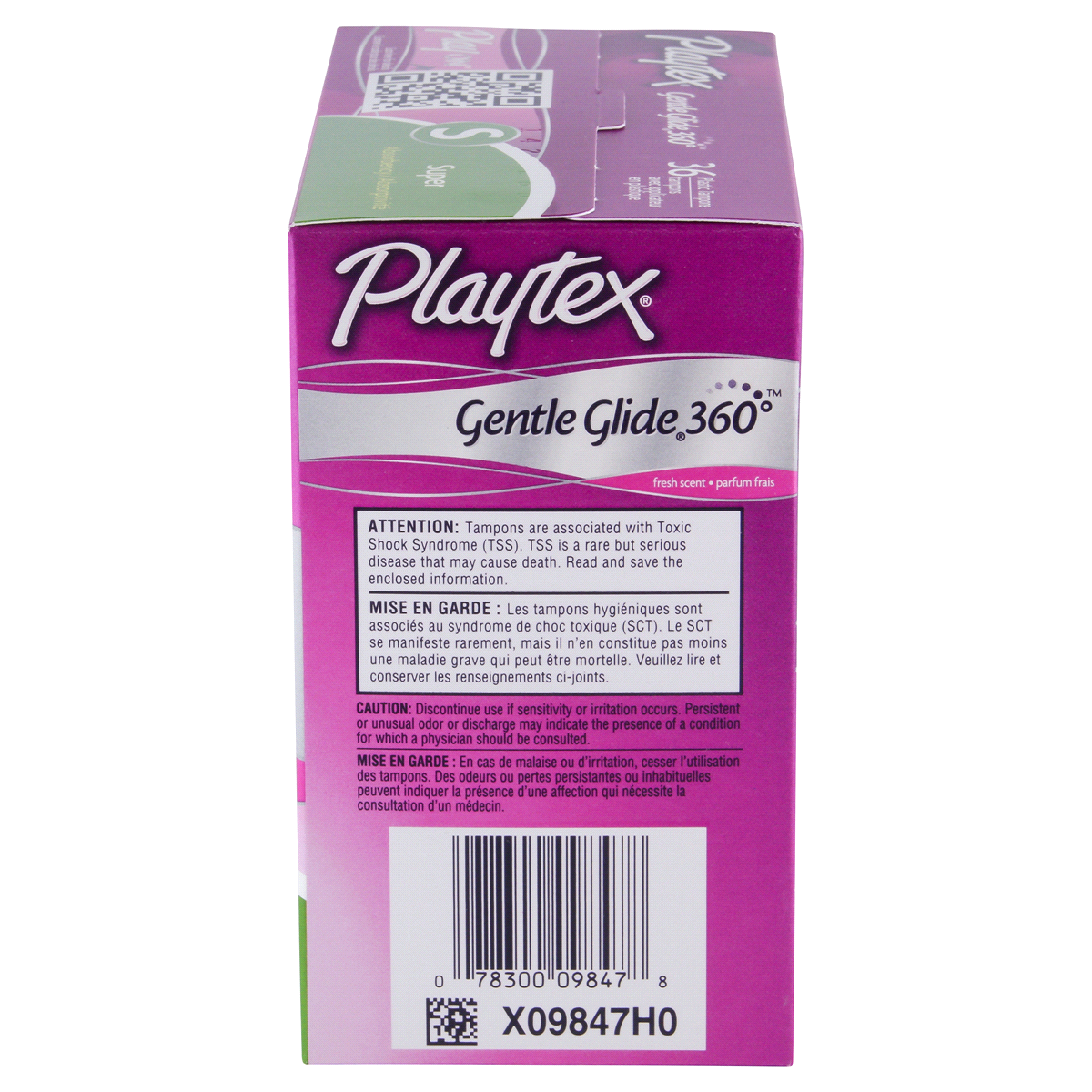 slide 2 of 6, Playtex Gentle Glide 360 Fresh Scent Super Abosrbency Tampons, 36 ct