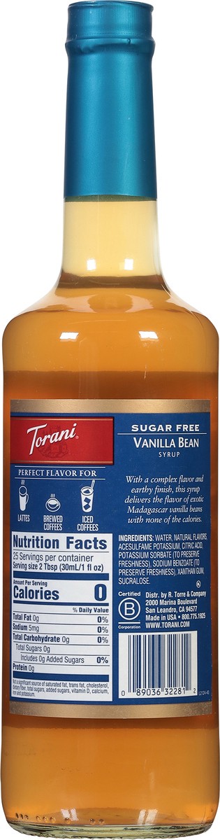 slide 4 of 13, Torani Vanilla Bean Syrup - 25.4 fl oz, 25.4 fl oz