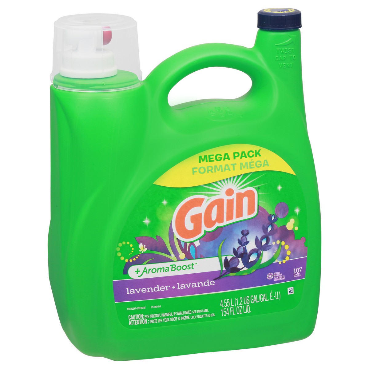 slide 2 of 11, Gain Mega Pack +Aroma Boost Lavender Detergent 154 fl oz, 154 fl oz