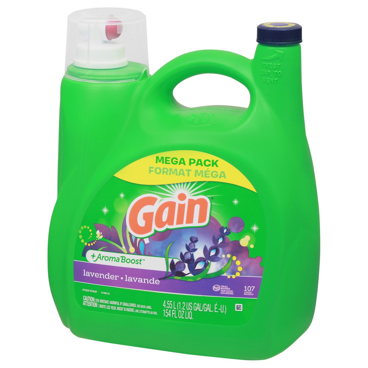slide 3 of 11, Gain Mega Pack +Aroma Boost Lavender Detergent 154 fl oz, 154 fl oz