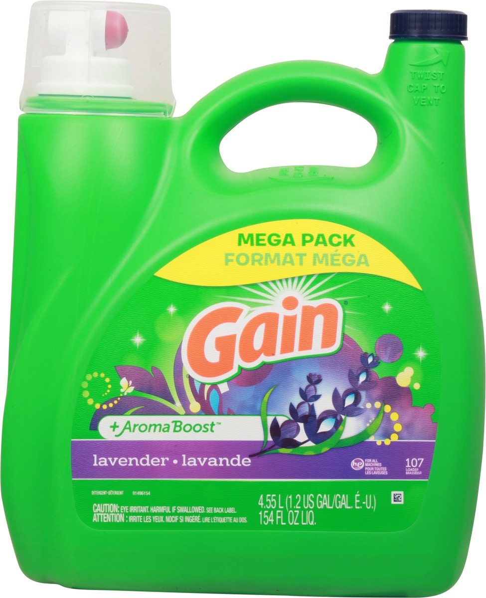 slide 4 of 11, Gain Mega Pack +Aroma Boost Lavender Detergent 154 fl oz, 154 fl oz
