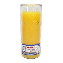 MagicLight Glass Religious Candle - Yellow Wax