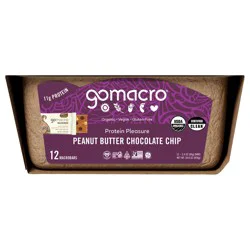 GoMacro Peanut Butter Chocolate Chip MacroBar 12ct Tray