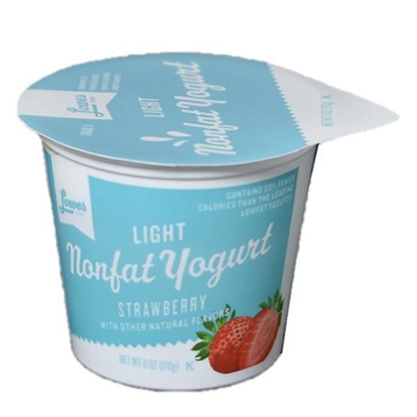 slide 1 of 1, Lowes Foods Yogurt Light Strawberry, 6 oz