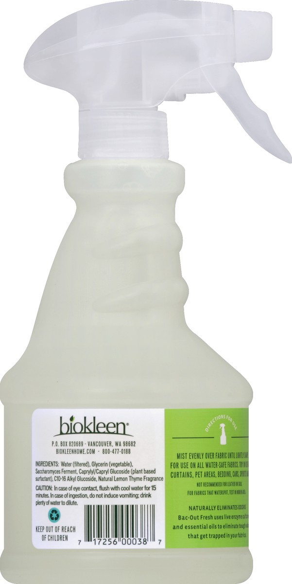 slide 3 of 3, Biokleen Bac Out Fresh Lemon Thyme Natural Fabric Refreshner, 16 fl oz