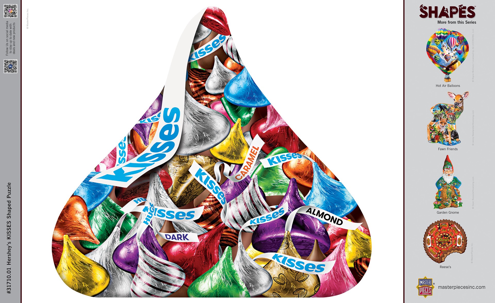 slide 5 of 5, Hershey's - Kiss 500 Piece Shaped Puzzle, 1 ct
