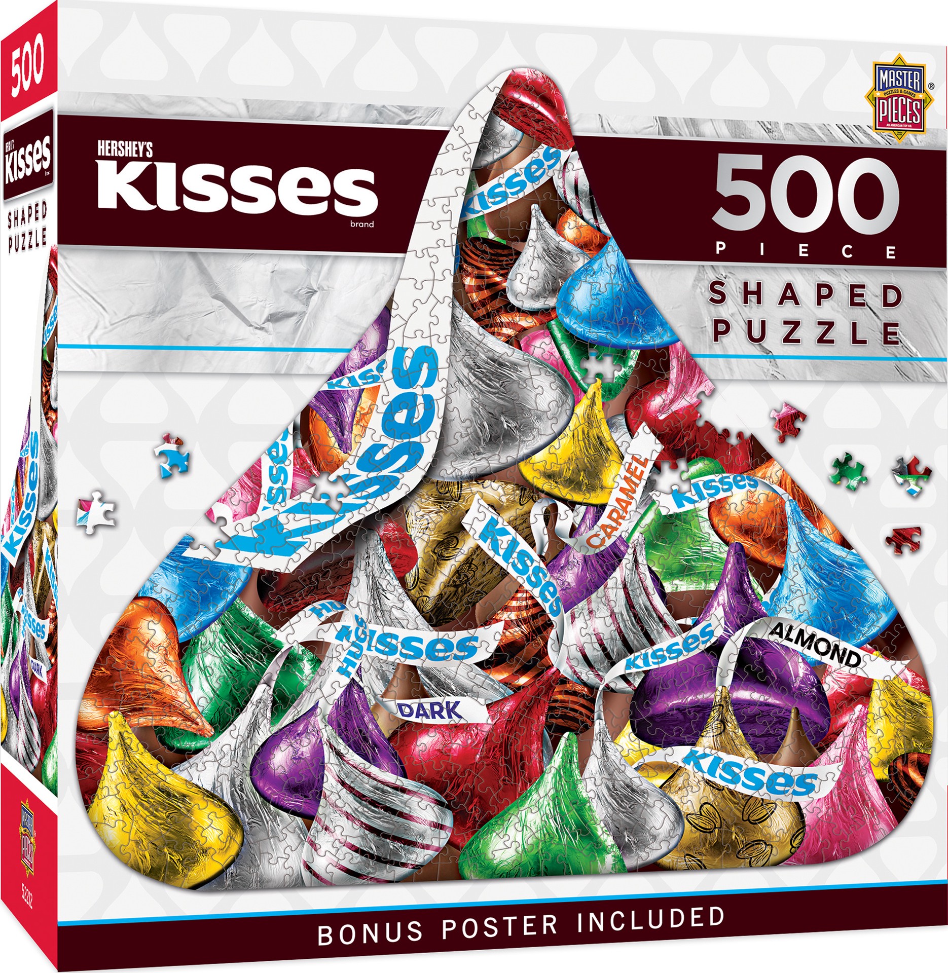 slide 3 of 5, Hershey's - Kiss 500 Piece Shaped Puzzle, 1 ct