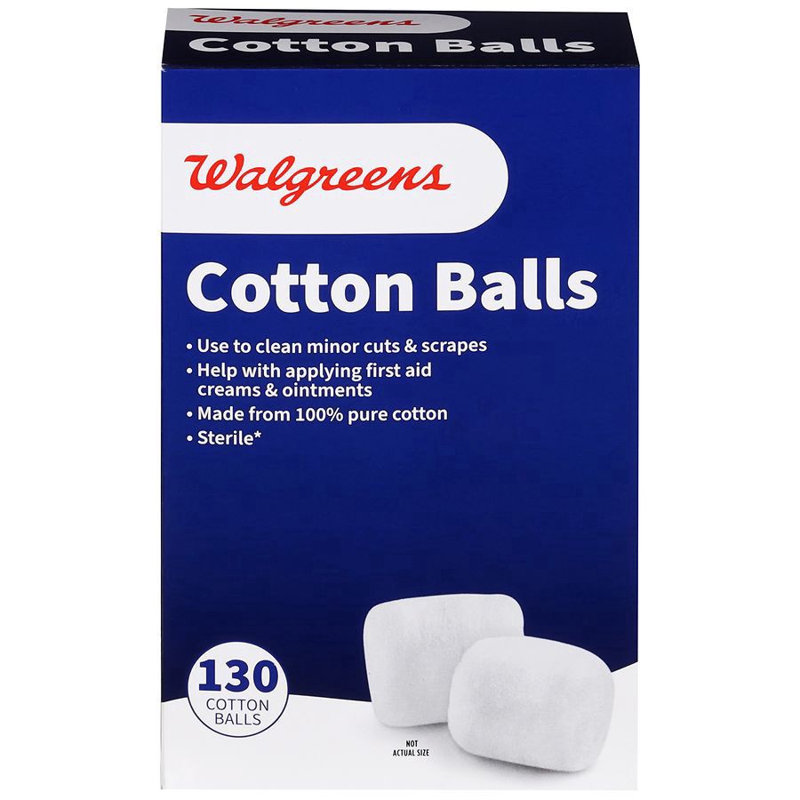 slide 2 of 2, Walgreens Sterile Cotton Balls, 130 ct
