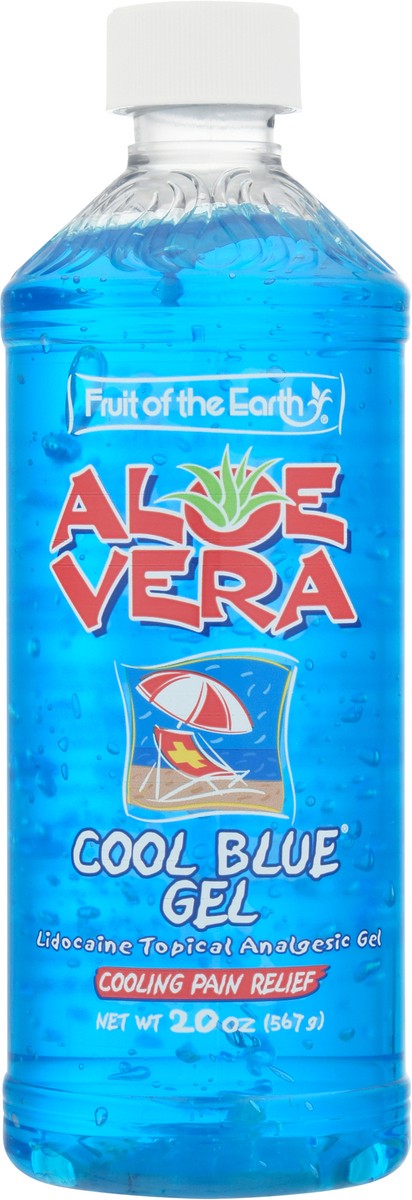 slide 8 of 10, Fruit Of The Earth Cool Blue Blue Aloe Gel W/Lido, 20 oz