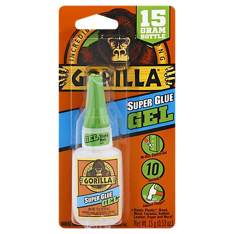 slide 1 of 1, Gorilla Glue Super Glue Gel, 0.53 oz