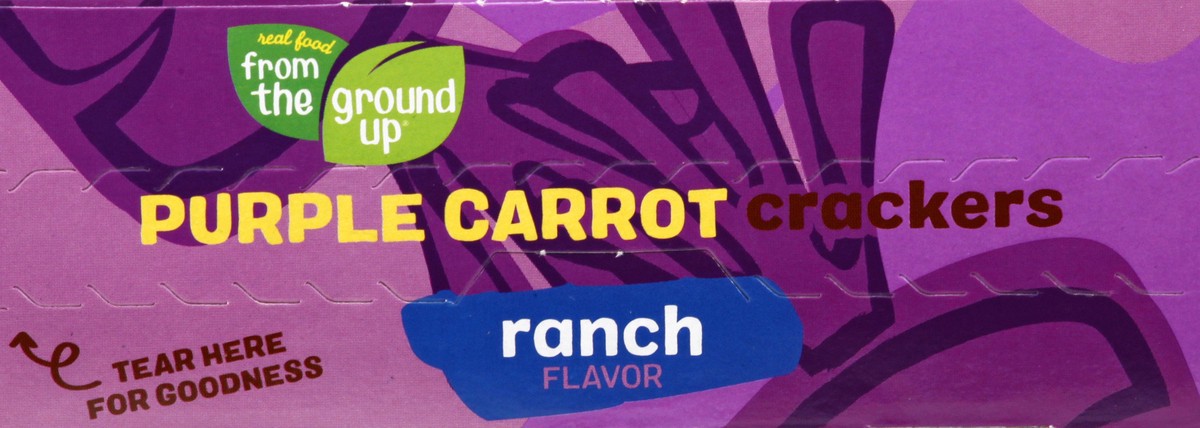 slide 9 of 13, From The Ground Up Purple Carrot Ranch Flavor Crackers 4 oz, 1 ct