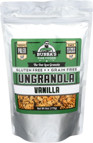 slide 1 of 1, Bubba's Fine Foods Vanilla Ungranola, 6 oz