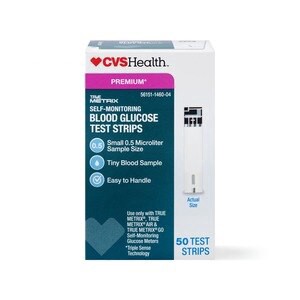 slide 1 of 1, CVS Health True Metrix Self Monitoring Blood Glucose Test Strips, 50 Ct, 1 ct