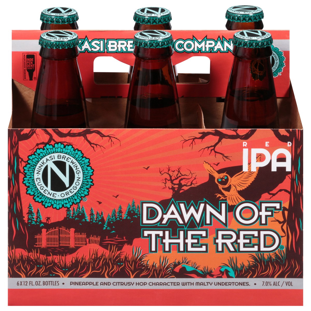 slide 1 of 9, Ninkasi Brewing Dawn of the Red Red IPA Beer 6 - 12 fl oz Bottles, 6 ct; 12 oz