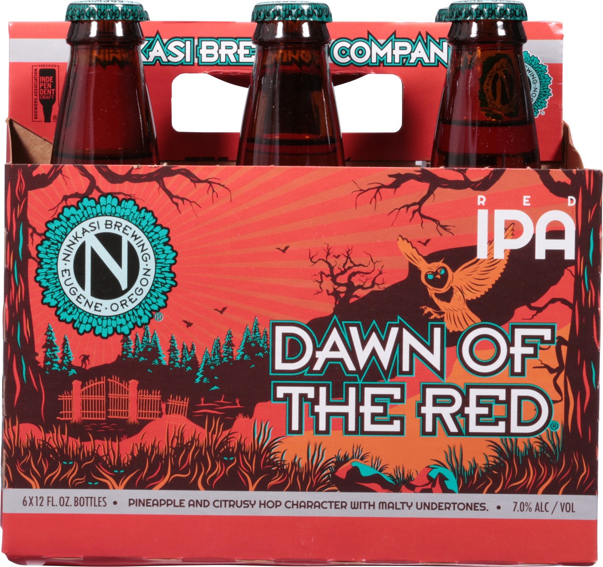 slide 8 of 9, Ninkasi Brewing Dawn of the Red Red IPA Beer 6 - 12 fl oz Bottles, 6 ct; 12 oz