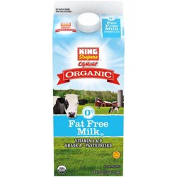 King Soopers City Market Organic Fat Free Milk