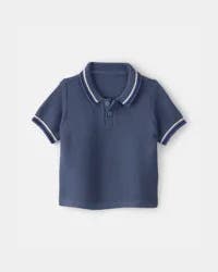 Oshkosh Baby Boy Sweater Polo Shirt - Navy, 9m