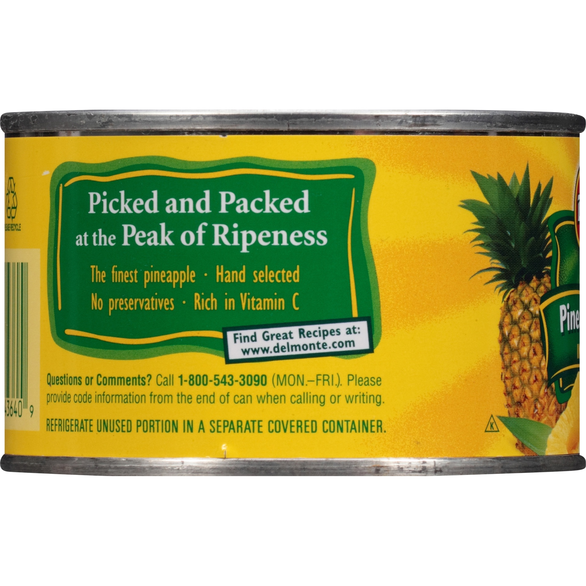 slide 2 of 6, Del Monte Pineapple Slices in Heavy Syrup, 8.25 oz