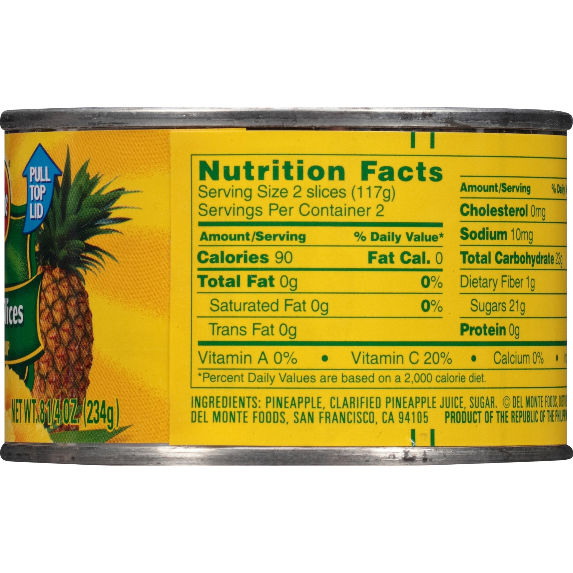 slide 3 of 6, Del Monte Pineapple Slices in Heavy Syrup, 8.25 oz