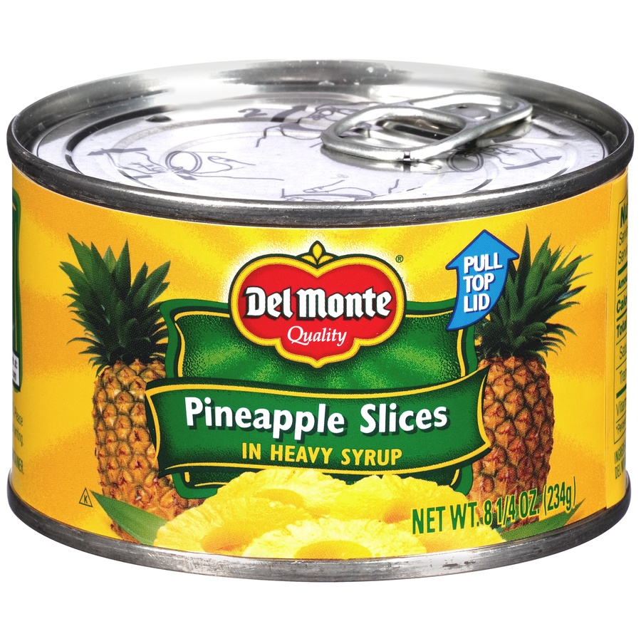 slide 1 of 6, Del Monte Pineapple Slices in Heavy Syrup, 8.25 oz