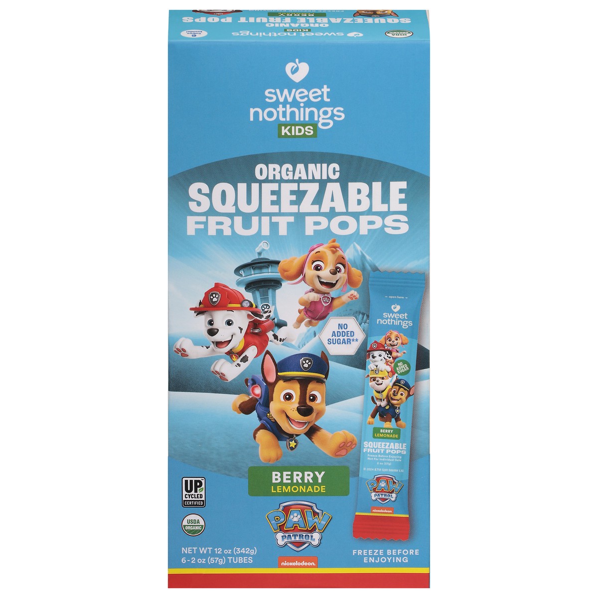 slide 1 of 16, Sweet Nothings Organic Frozen Berry Lemonade Fruit Freezie - 12 fl oz/6ct, 6 ct; 12 fl oz