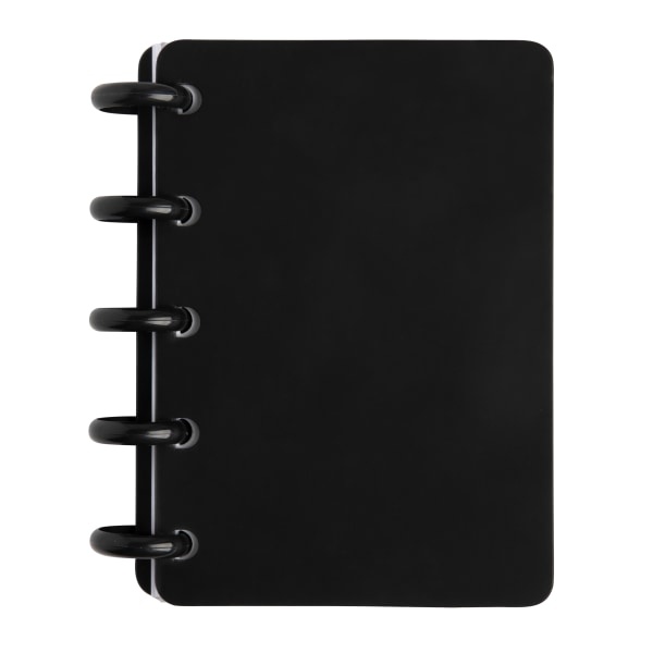 slide 1 of 3, TUL Custom Note-Taking System Discbound Notebook, Mini Size, 5'' X 3'', Black, 1 ct