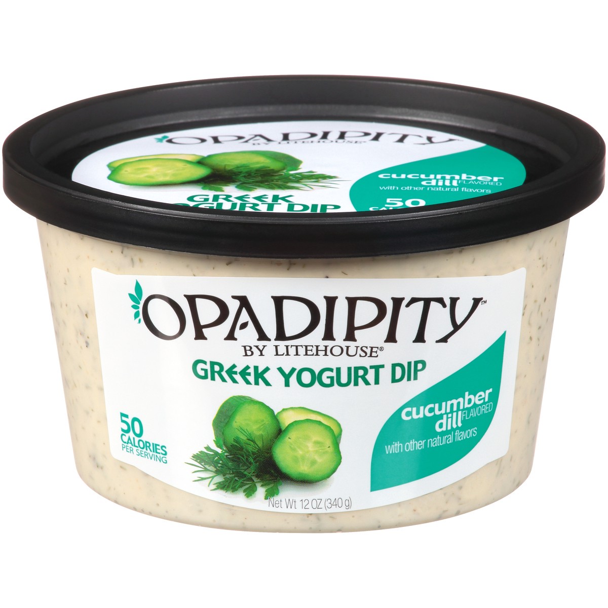 slide 2 of 11, Opadipity Litehouse Opadipity Cucumber Dill Greek Yogurt Dip 12 oz. Plastic Tub, 12 oz