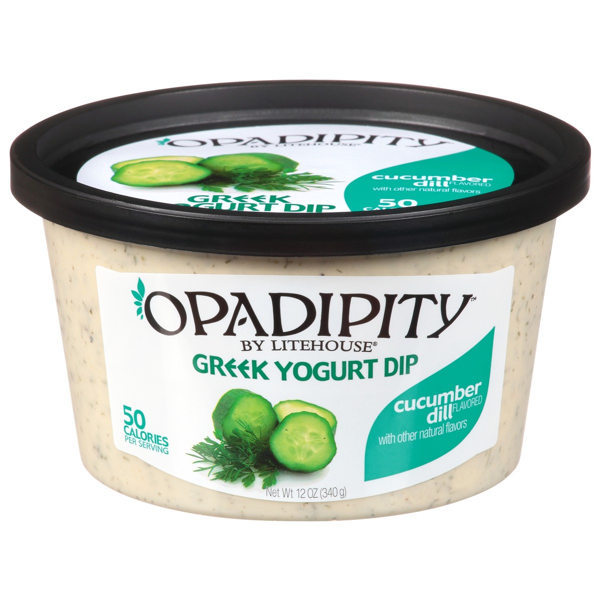 slide 10 of 11, Opadipity Litehouse Opadipity Cucumber Dill Greek Yogurt Dip 12 oz. Plastic Tub, 12 oz