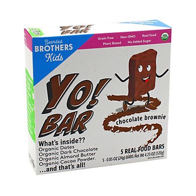 slide 1 of 1, Bearded Brothers Kids Chocolate Brownie Yumster Yo Bar Bars - 5 ct, 5 ct