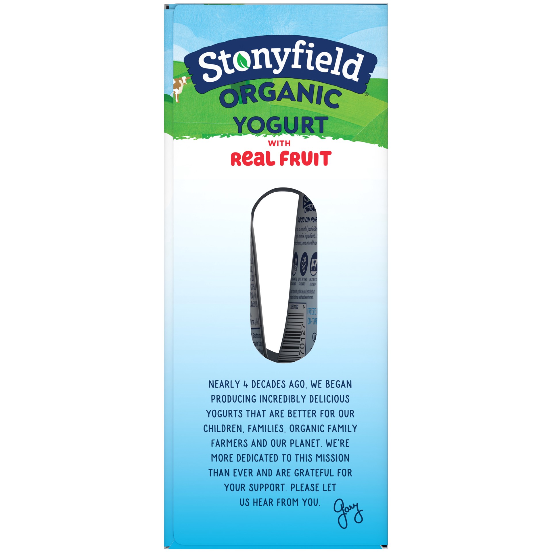 slide 2 of 5, Stonyfield Organic Lowfat Strawberry Yogurt 4 - 3.5 oz Pouches, 4 ct; 3.5 oz
