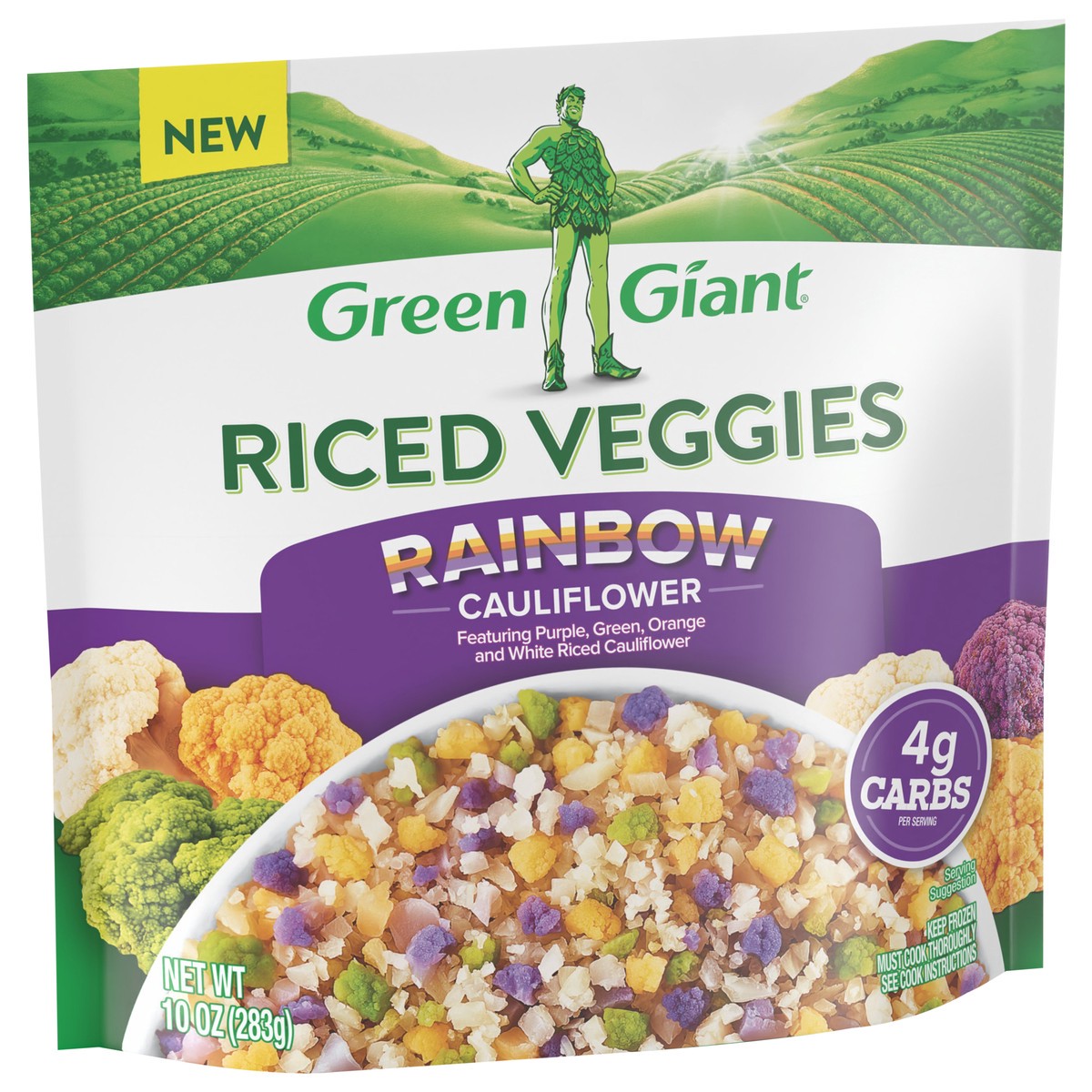 slide 3 of 11, Green Giant Riced Veggies, Rainbow Cauliflower, 10 oz