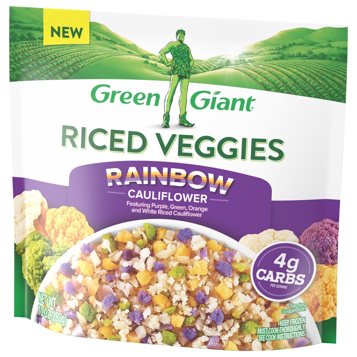 slide 2 of 11, Green Giant Riced Veggies, Rainbow Cauliflower, 10 oz