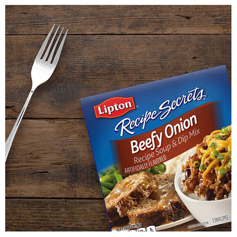 slide 4 of 7, Lipton Recipe Secrets Soup & Dip Mix Beefy Onion, 2.2 oz