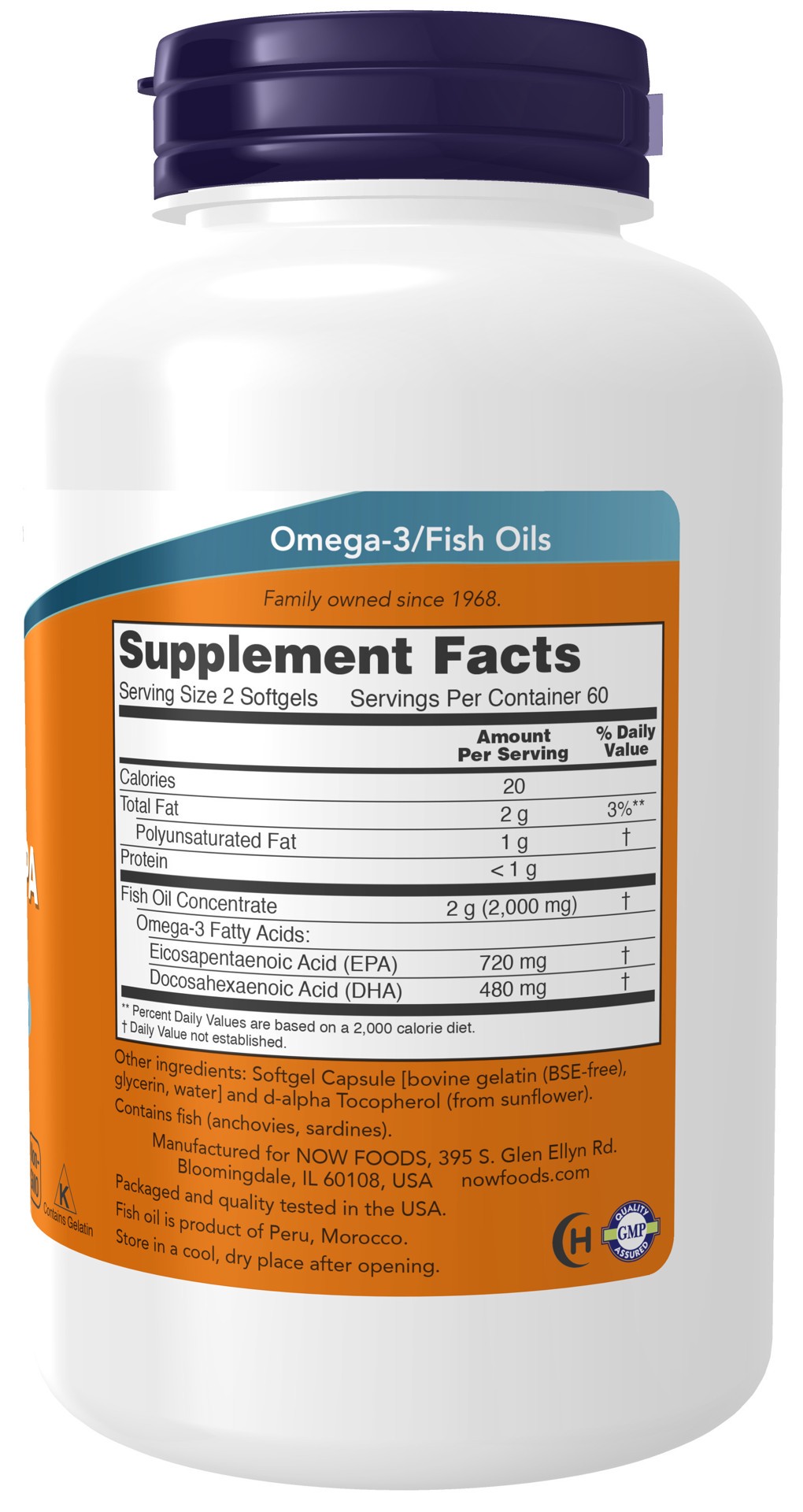 slide 3 of 4, NOW Super Omega EPA Fish Oil, Double Strength - 120 Softgels, 120 ct