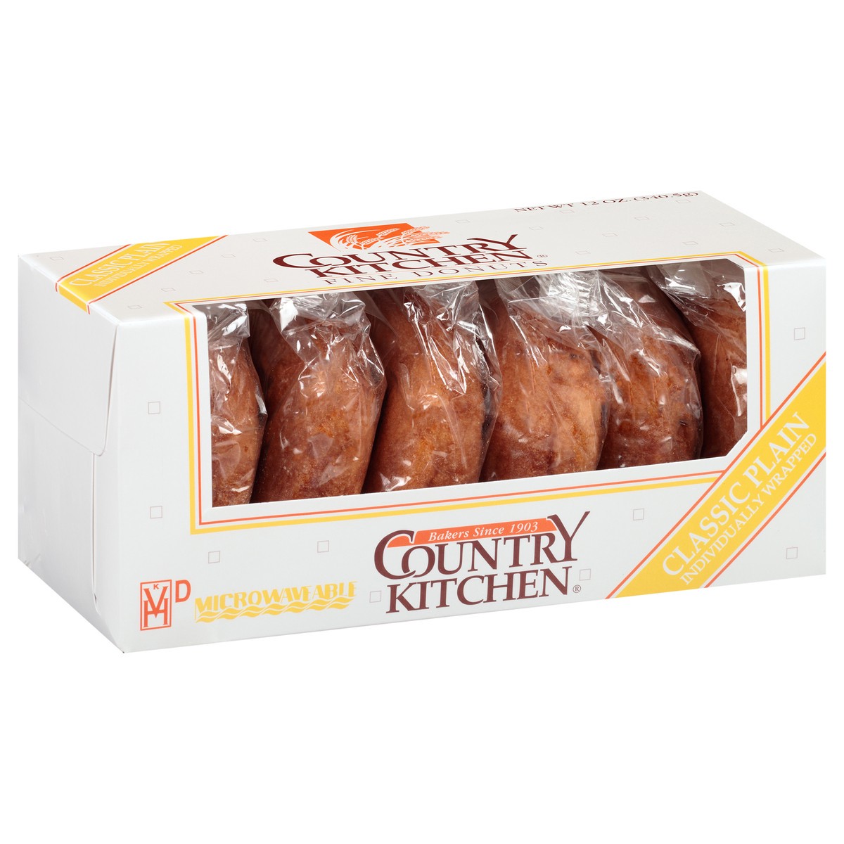 slide 10 of 11, Country Kitchen Fine Donuts, Classic Plain, 12 oz