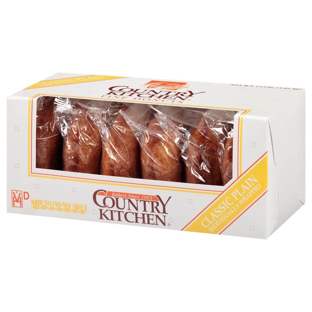 slide 8 of 11, Country Kitchen Fine Donuts, Classic Plain, 12 oz