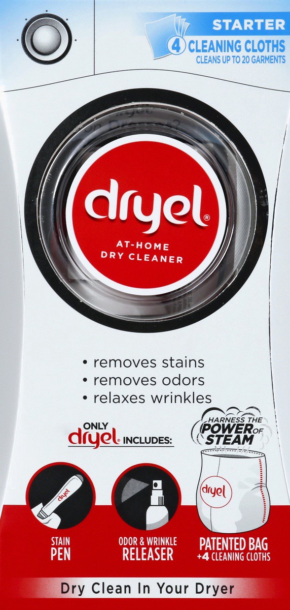 slide 2 of 4, Cr Brands, Inc. Dryel At-Home Dry Cleaner Starter, 4 ct