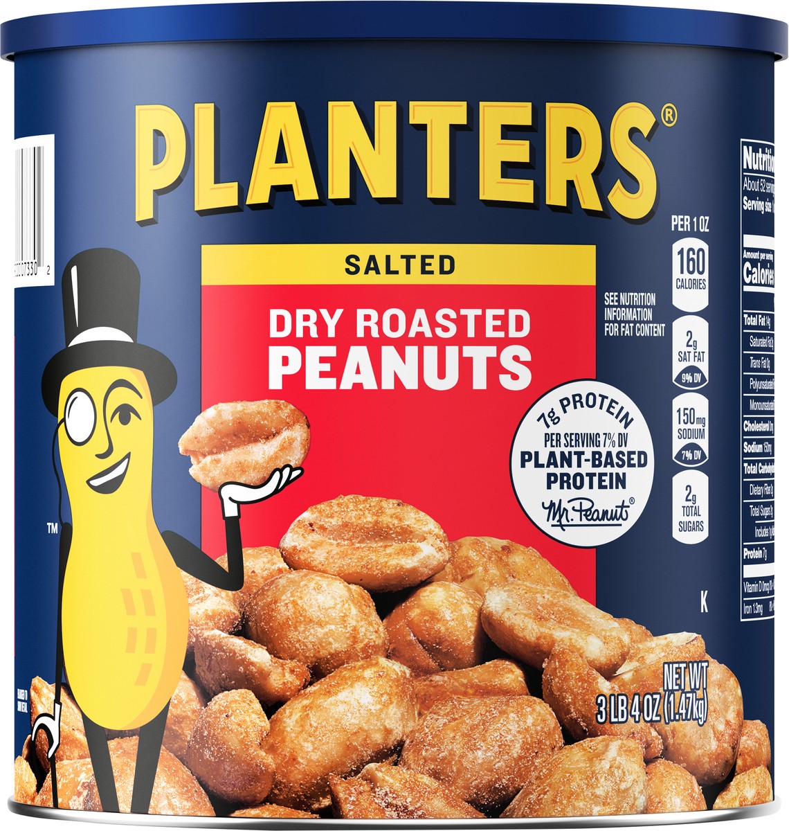 slide 10 of 10, PLANTERS Dry Roasted Peanuts, 52 oz